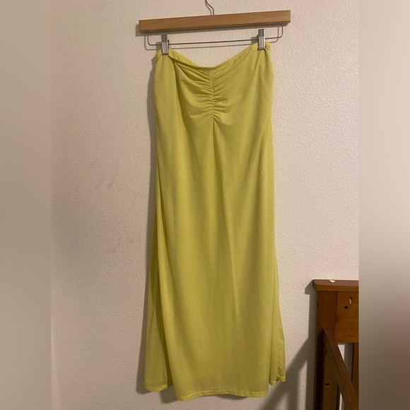 House of Harlow 1960 2 piece maxi set in yellow green - Picture 4 of 7